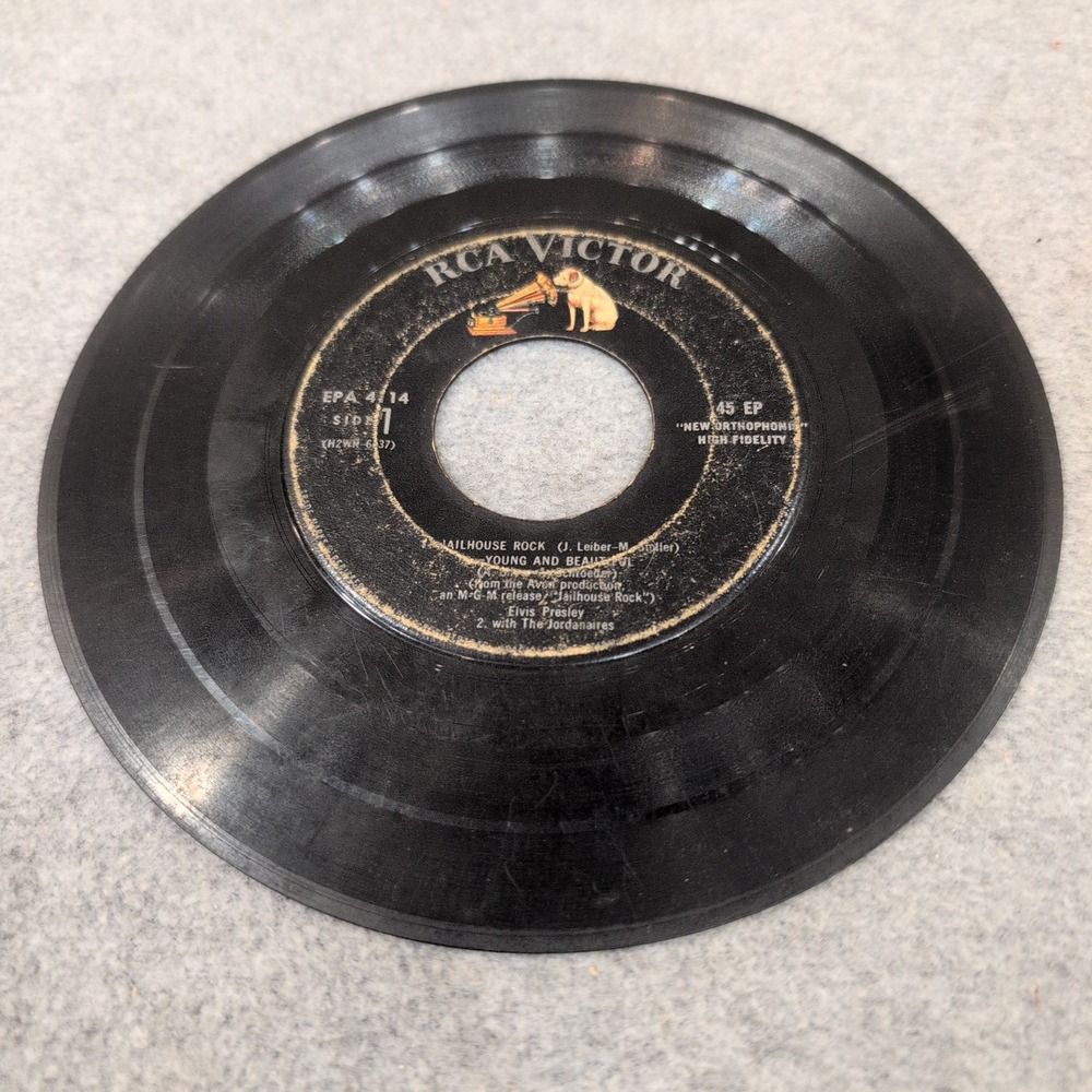 Elvis Presley Jailhouse Rock 45 EP RCA Victor EPA-4114 1957 Vinyl Record - Picture 4 of 4